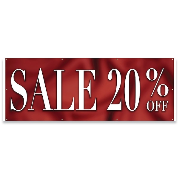 Sale 20% Off Banner Concession Stand Food Truck Single Sided